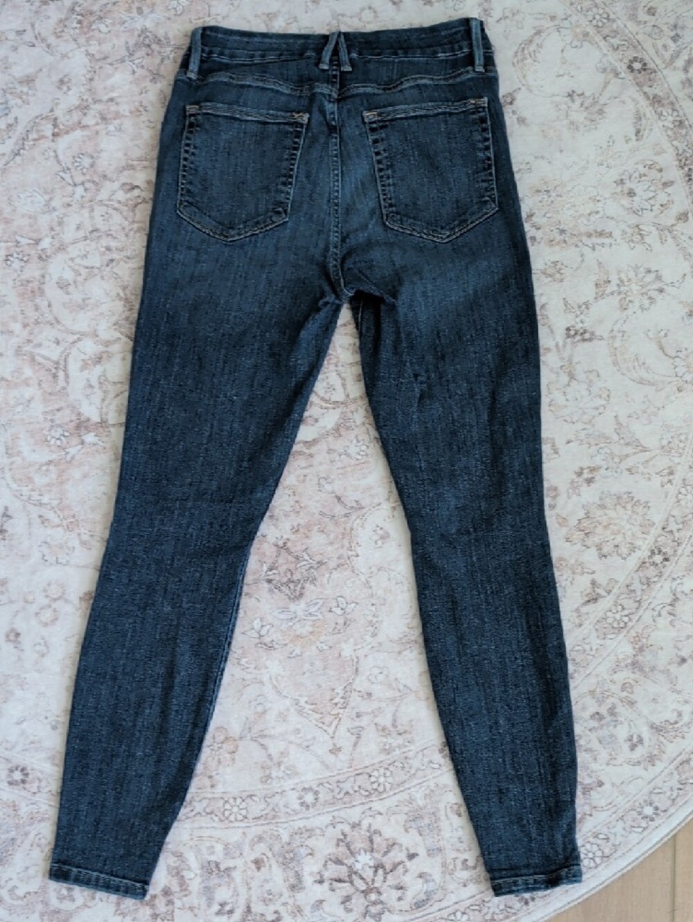 Good American Dark Wash Distressed Skinny Jeans Size 6/28